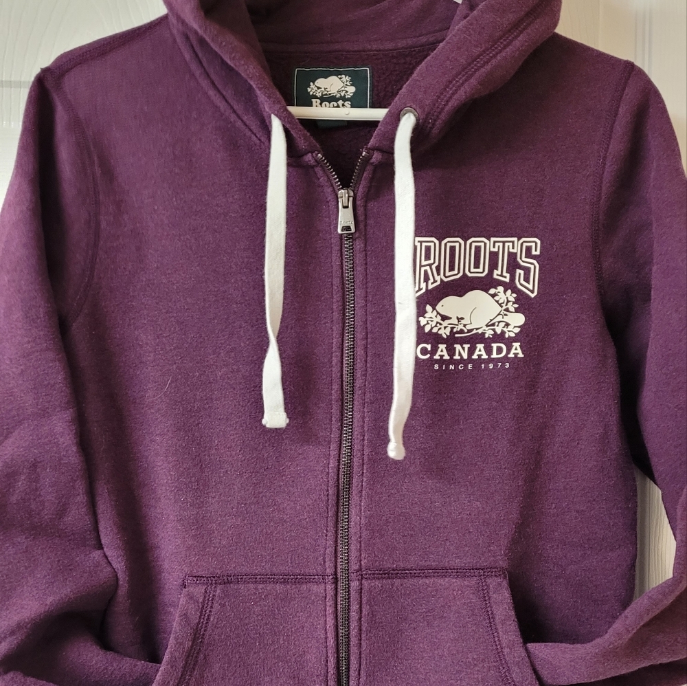 Roots Purple Zip-up Hoodie